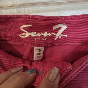 Seven7 Hot Pink Jeans - Size 16